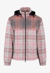 DIOR CHECKED ZIP-UP JACKET