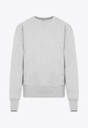 Totême Crew-neck Long-sleeve Top In Gray