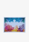 Stitch Coral Embroidered Tray In Multicolor