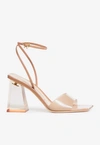 Shop Gianvito Rossi Cosmic 85 Leather Sandals In Pink