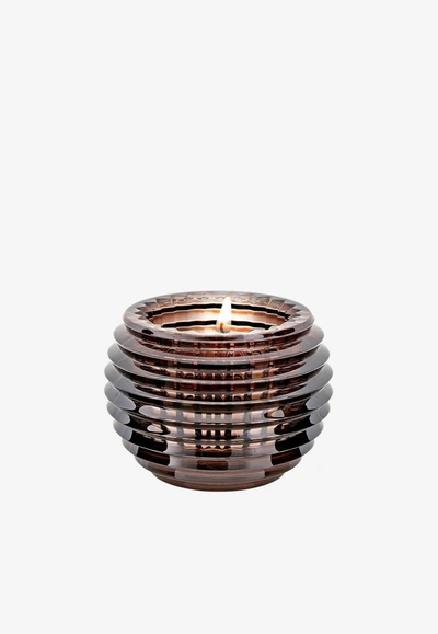Baccarat Crystal Eye Votive Candle Jar In Gray