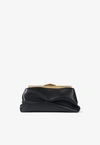 Jimmy Choo Diamond Frame Clutch In Calf Leather In Black
