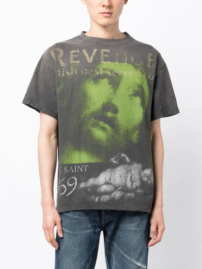 Saint Michael X  Berberjin Revenge T-shirt In Black