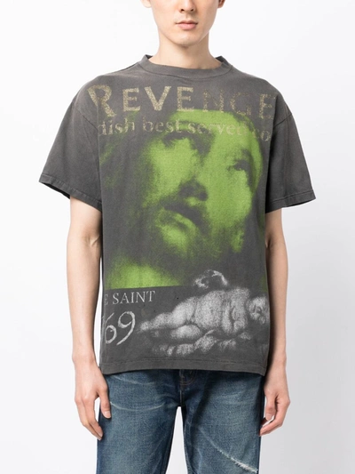 Saint Michael X Berberjin Revenge T-shirt In Black | ModeSens Saint Michael X Berberjin Revenge T-shirt In Black | ModeSens