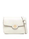 Tory Burch Robinson Spazzolato Convertible Shoulder Bag In White