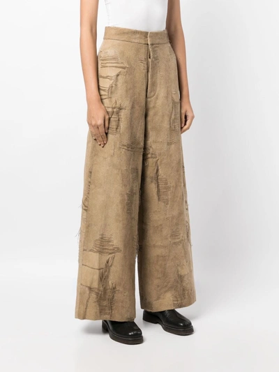 Uma Wang Women Pitti Pants In Uw200 Tan