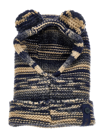 Monnalisa Beanie Hat In Navy Blue