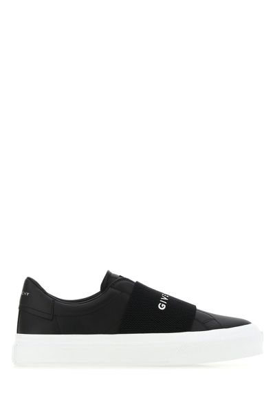 Givenchy City Sport Leather Trainers In Black
