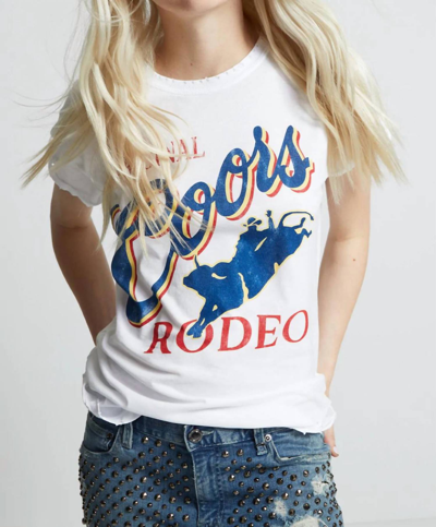 Recycled Karma Original Coors Rodeo Tee In White
