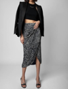 Zadig & Voltaire Zadig&voltaire Womens Noir Jamelia Paisley-print Star-appliqué Woven Midi Dress In Black