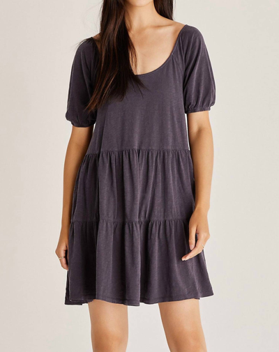 Z SUPPLY SWIFTON OVERSIZED DRESS IN MIDNIGHT GREY