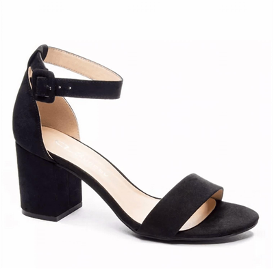 CHINESE LAUNDRY JODY SUPER SUEDE HEEL IN BLACK