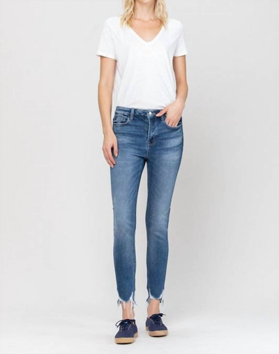 Flying Monkey 90's Britany High Rise Skinny Jean In Denim In Blue