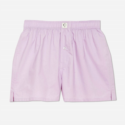 The Sleep Code Women's Ravi Organic Cotton Boxer In Forty Winks In Pink
