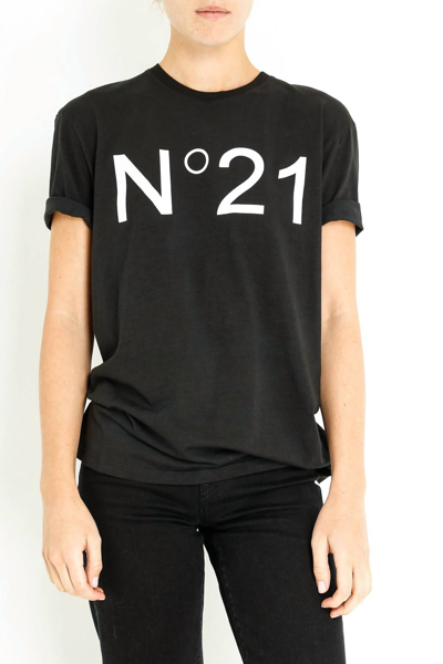 N°21 Logo Tee In Black In Schwarz