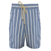 Solid & Striped Men The Classic Drawstrings Swim Shorts Trunks In Steel Blue White In Multi