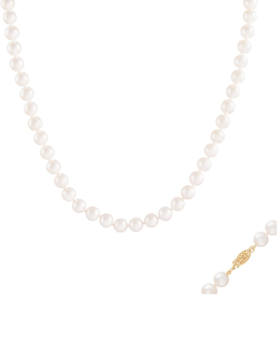 Splendid Pearls 14k 5-6mm Akoya Pearl Necklace
