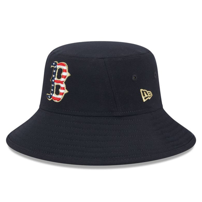 New Era Navy Boston Red Sox 2023 Fourth Of July Bucket Hat