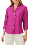 Foxcroft Paityn Non-iron Cotton Shirt In Fuchsia