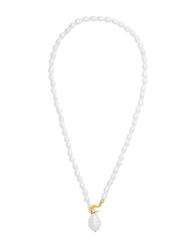 Taolei Woman Necklace White Size - 750/1000 Gold Plated