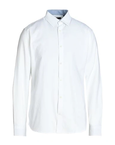 Jack & Jones Man Shirt White Size S Cotton