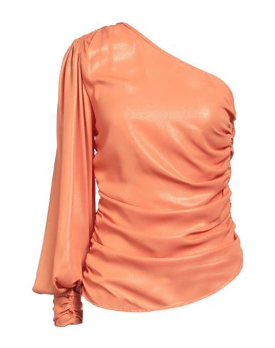 Pinko Woman Top Orange Size 10 Polyester