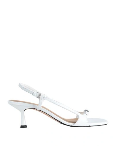 Other Stories Buckled Strappy Heeled Sandals In White