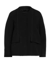 High Woman Coat Black Size 14 Polyester, Rayon, Elastane