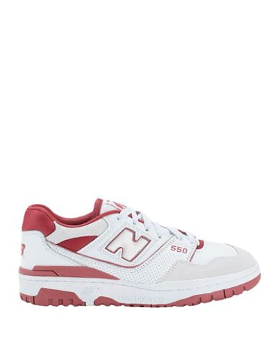 NEW BALANCE NEW BALANCE 550 WOMAN SNEAKERS IVORY SIZE 7.5 LEATHER, TEXTILE FIBERS