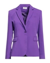 P.a.r.o.s.h P. A.r. O.s. H. Woman Suit Jacket Purple Size Xl Polyester In Purple