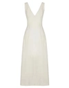 8 By Yoox Sleeveless Midi Dress Woman Midi Dress Ivory Size 12 Linen In White