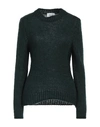 Niū Woman Sweater Dark Green Size S Acrylic, Polyamide, Alpaca Wool, Viscose, Metallic Polyester