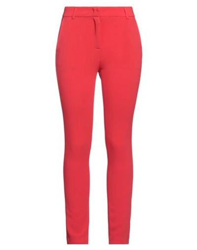 Blugirl Blumarine Woman Pants Red Size 8 Polyester, Viscose, Elastane