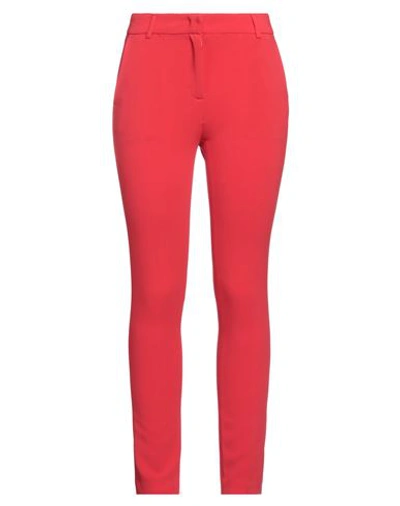 Blugirl Blumarine Blugirl Woman Pants Red Size 4 Polyester, Viscose, Elastane