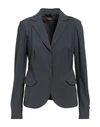 High Woman Blazer Slate Blue Size 8 Nylon, Elastane In Blue