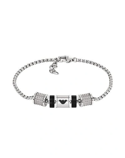 Emporio Armani Man Bracelet Silver Size - Stainless Steel