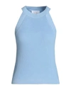 OTHER STORIES & OTHER STORIES WOMAN TOP LIGHT BLUE SIZE M ORGANIC COTTON, POLYAMIDE