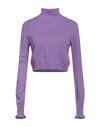 Souvenir Woman Turtleneck Light Purple Size M Virgin Wool, Cashmere