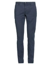 Incotex Man Pants Navy Blue Size 34 Cotton, Elastane