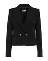 Vicolo Woman Blazer Black Size Xl Polyester, Elastane