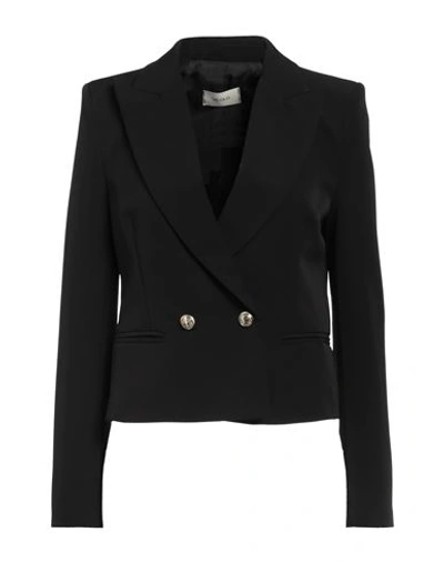Vicolo Woman Blazer Black Size Xl Polyester, Elastane