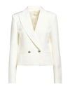 Vicolo Woman Blazer Off White Size S Polyester, Elastane
