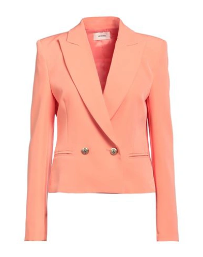 Vicolo Woman Blazer Salmon Pink Size S Polyester, Elastane