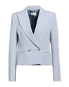 Vicolo Woman Blazer Sky Blue Size S Polyester, Elastane