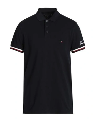 Tommy Hilfiger Man Polo Shirt Midnight Blue Size Xl Cotton