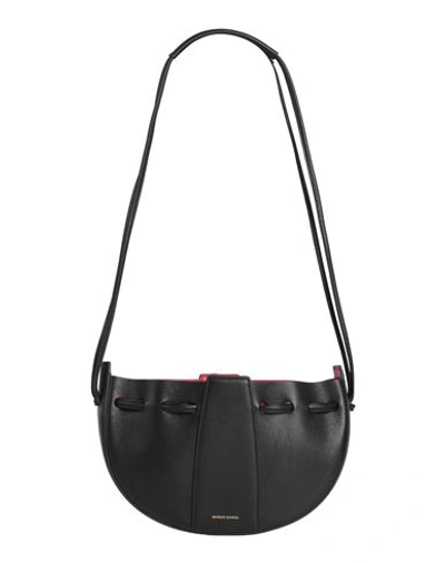 Mansur Gavriel Leather Crossbody Bag In Black