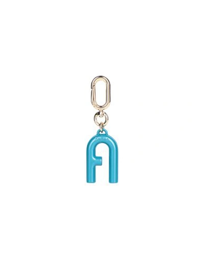 Furla Woman Key Ring Pastel Blue Size - Metal