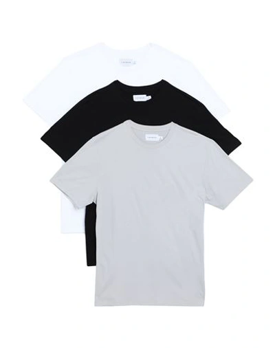 Topman Man T-shirt Light Grey Size Xl Cotton