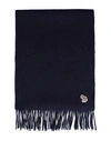 Paul Smith Woman Scarf Navy Blue Size - Lambswool