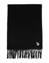 PAUL SMITH PAUL SMITH WOMAN SCARF BLACK SIZE - LAMBSWOOL